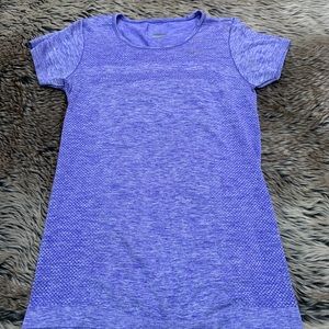 NIKE Athletic T-Shirt Womens XS Purple Dri fit Size XS
